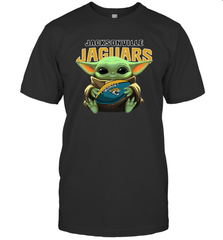 Baby Yoda Loves The Jacksonville Jaguars Star Wars NFL Shirts Men's T-Shirt - PrimaryTee