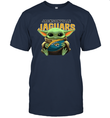 Baby Yoda Loves The Jacksonville Jaguars Star Wars NFL Shirts Men's T-Shirt - PrimaryTee