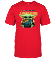 Baby Yoda Loves The Jacksonville Jaguars Star Wars NFL Shirts Men's T-Shirt - PrimaryTee