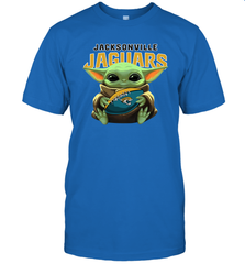 Baby Yoda Loves The Jacksonville Jaguars Star Wars NFL Shirts Men's T-Shirt - PrimaryTee