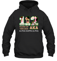 112 Years of Aka Alpha Kappa Alpha 1908 2020 Shirt Hoodie - PrimaryTee