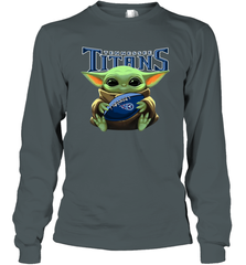 Baby Yoda Loves The Tennessee Titans Star Wars NFL Shirts Long Sleeve T-Shirt - PrimaryTee