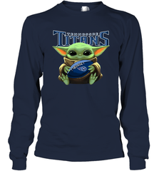 Baby Yoda Loves The Tennessee Titans Star Wars NFL Shirts Long Sleeve T-Shirt - PrimaryTee