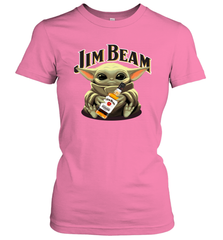 Baby Yoda Hugs Jim Beam Bottle Star Wars Shirts Women's T-Shirt - PrimaryTee