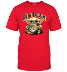 Baby Yoda Hugs Jim Beam Bottle Star Wars Shirts Men's T-Shirt - PrimaryTee