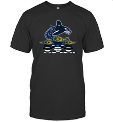 Vancouver Canucks Star Wars Logo Baby Yoda Men's T-Shirt - PrimaryTee