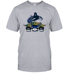 Vancouver Canucks Star Wars Logo Baby Yoda Men's T-Shirt - PrimaryTee