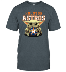 Baby Yoda Hugs The Houston Astros Shirts Men's T-Shirt - PrimaryTee