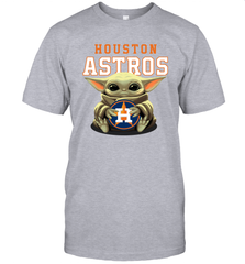 Baby Yoda Hugs The Houston Astros Shirts Men's T-Shirt - PrimaryTee