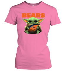 Baby Yoda Loves The Chicago Bears Star Wars NFL Shirts Women's T-Shirt - PrimaryTee
