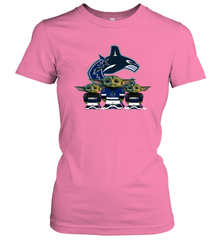 Vancouver Canucks Star Wars Logo Baby Yoda Women's T-Shirt - PrimaryTee