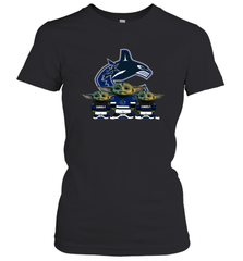 Vancouver Canucks Star Wars Logo Baby Yoda Women's T-Shirt - PrimaryTee