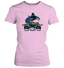 Vancouver Canucks Star Wars Logo Baby Yoda Women's T-Shirt - PrimaryTee