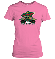 Minnesota Wild Star Wars Logo Baby Yoda Women's T-Shirt - PrimaryTee