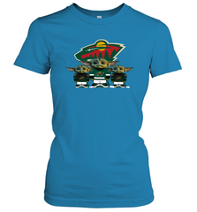 Minnesota Wild Star Wars Logo Baby Yoda Women's T-Shirt - PrimaryTee