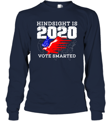 Anti Trump Voter Hindsight Is 2020 Vote Smarter New Year Eve Shirt Long Sleeve T-Shirt - PrimaryTee