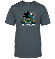 San Jose Sharks Star Wars Logo Baby Yoda Men's T-Shirt - PrimaryTee