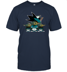 San Jose Sharks Star Wars Logo Baby Yoda Men's T-Shirt - PrimaryTee