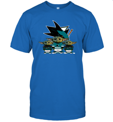 San Jose Sharks Star Wars Logo Baby Yoda Men's T-Shirt - PrimaryTee