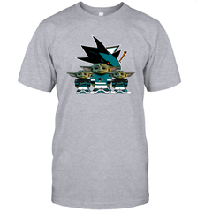 San Jose Sharks Star Wars Logo Baby Yoda Men's T-Shirt - PrimaryTee