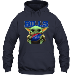 Baby Yoda Loves The Buffalo Bills Star Wars NFL Shirts Hoodie - PrimaryTee