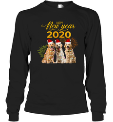 Golden Retriever Happy New Year 2020 Shirt Long Sleeve T-Shirt - PrimaryTee