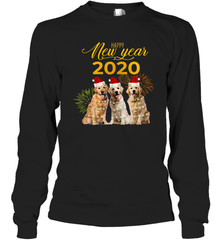 Golden Retriever Happy New Year 2020 Shirt Long Sleeve T-Shirt - PrimaryTee