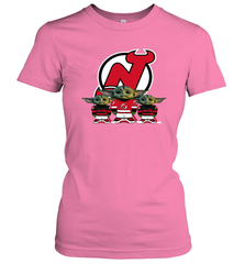 New Jersey Devils Star Wars Logo Baby Yoda Women's T-Shirt - PrimaryTee