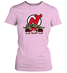New Jersey Devils Star Wars Logo Baby Yoda Women's T-Shirt - PrimaryTee