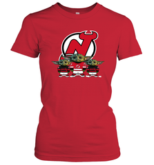 New Jersey Devils Star Wars Logo Baby Yoda Women's T-Shirt - PrimaryTee