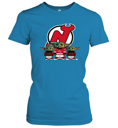 New Jersey Devils Star Wars Logo Baby Yoda Women's T-Shirt - PrimaryTee