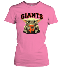 Baby Yoda Hugs The San Francisco Giants Shirts Women's T-Shirt - PrimaryTee