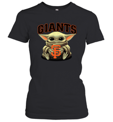Baby Yoda Hugs The San Francisco Giants Shirts Women's T-Shirt - PrimaryTee