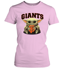 Baby Yoda Hugs The San Francisco Giants Shirts Women's T-Shirt - PrimaryTee