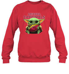 Baby Yoda Loves The Arizona Cardinals Star Wars NFL Shirts Sweatshirt - PrimaryTee