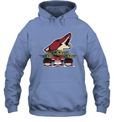 Arizona Coyotes Star Wars Logo Baby Yoda Hoodie - PrimaryTee