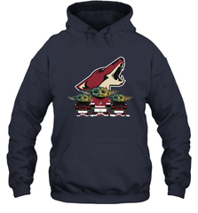 Arizona Coyotes Star Wars Logo Baby Yoda Hoodie - PrimaryTee