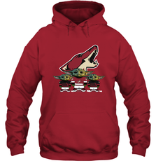Arizona Coyotes Star Wars Logo Baby Yoda Hoodie - PrimaryTee