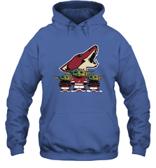Arizona Coyotes Star Wars Logo Baby Yoda Hoodie - PrimaryTee