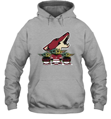 Arizona Coyotes Star Wars Logo Baby Yoda Hoodie - PrimaryTee