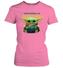 Baby Yoda Loves The Jacksonville Jaguars Star Wars NFL Shirts Women's T-Shirt - PrimaryTee