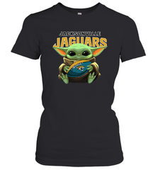 Baby Yoda Loves The Jacksonville Jaguars Star Wars NFL Shirts Women's T-Shirt - PrimaryTee