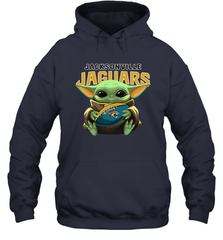 Baby Yoda Loves The Jacksonville Jaguars Star Wars NFL Shirts Hoodie - PrimaryTee