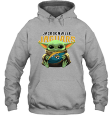 Baby Yoda Loves The Jacksonville Jaguars Star Wars NFL Shirts Hoodie - PrimaryTee