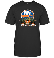 New York Islanders Star Wars Logo Baby Yoda Men's T-Shirt - PrimaryTee