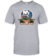 New York Islanders Star Wars Logo Baby Yoda Men's T-Shirt - PrimaryTee