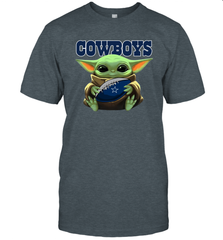 Baby Yoda Loves The Dallas Cowboys Star Wars NFL Shirts Men's T-Shirt - PrimaryTee