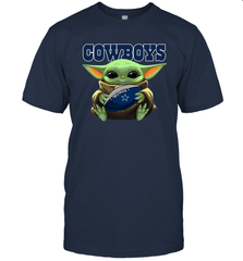 Baby Yoda Loves The Dallas Cowboys Star Wars NFL Shirts Men's T-Shirt - PrimaryTee