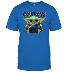 Baby Yoda Loves The Dallas Cowboys Star Wars NFL Shirts Men's T-Shirt - PrimaryTee