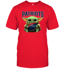 Baby Yoda Loves The New England Patriots Star Wars NFL Shirts Men's T-Shirt - PrimaryTee